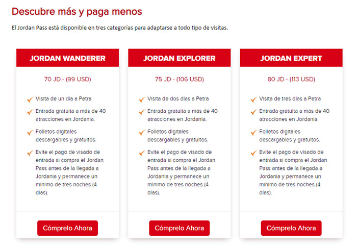 Posible Intercambiar Compra Jordan Pass 2019: qué incluye, precios y cómo comprar